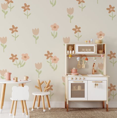 Room Full Of Flowers, Toddler Bedroom Wall, Girls Room Decals, Flower Decals, Floral Wall Decals, Sticker Flower, Flower Wall Decals, Floral Decal, Flower Nursery