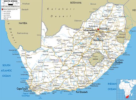 Detailed Clear Large Road Map of South Africa and South African Road Maps South Africa Facts, Cape Town Map, South Africa Road Trips, South Africa Map, Meeting Notes Template, Maps Aesthetic, Country Information, Road Maps, Camping Van