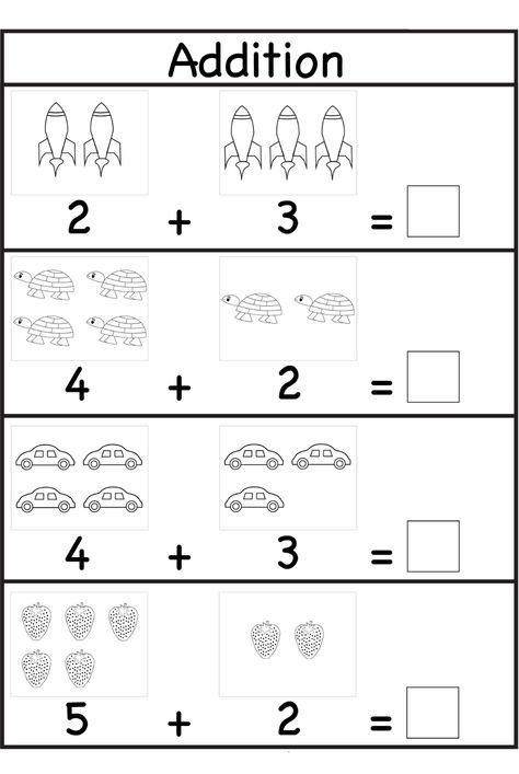 Activity Sheets For 4 Year Olds | Educative Printable Free Addition Worksheets, Kindergarten Addition, Kindergarten Math Worksheets Addition, Addition Worksheet, Kindergarten Math Free, Kindergarten Math Worksheets Free, Kindergarten Addition Worksheets, Math Addition Worksheets, Addition Kindergarten