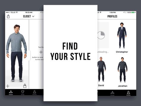 Klothed App - Try On Outfits designed by Amanda Somers for MindSea. Connect with them on Dribbble; the global community for designers and creative professionals. Virtual Try On Clothes, Closet App, App Ideas, Types Of Social Media, Quote Template, Social Media Poster, Grafic Design, Learning Design, Tech Fashion