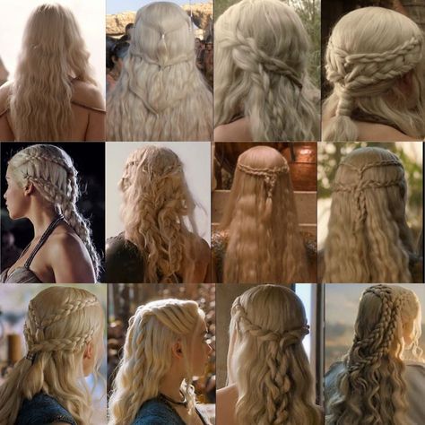 Elvish Hairstyles, Daenerys Targaryen Hair, Daenerys Hair, Elven Hairstyles, Targaryen Hair, Khaleesi Hair, Celtic Hair, Medieval Hairstyles, Best Hairstyles For Women