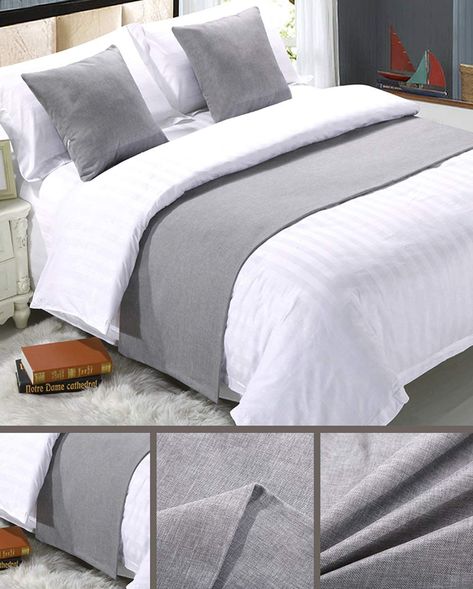 Slipcover Bed, Solid Bed, Coffee Home, Hotel Room Design, Wedding Room, Bed Runner, Bedroom Hotel, Metal Bed Frame, Metal Beds