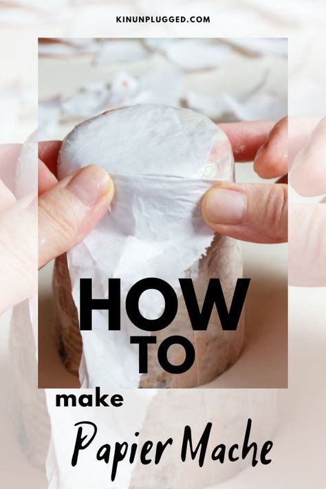 The Easiest Paper Mache recipes for you to try at home - Kin Unplugged Paper Mache Ideas Creative, Papercrete Recipe, Paper Mache Art Projects, Group Craft Ideas, Paper Mache Art Sculpture, Paper Mache Mix, Paper Mache Recipe, Paper Mache Paste, Paper Mache Head