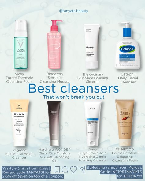 Best Skin Care For Acne Prone Skin, Simple Acne Skincare Routine, Skincare For Dry Acne Prone Skin, Acne Prone Skincare Routine, Cleanser For Acne Prone Skin, Acne Facial Wash, Dry Acne Prone Skin, Best Cleansers, Best Cleanser