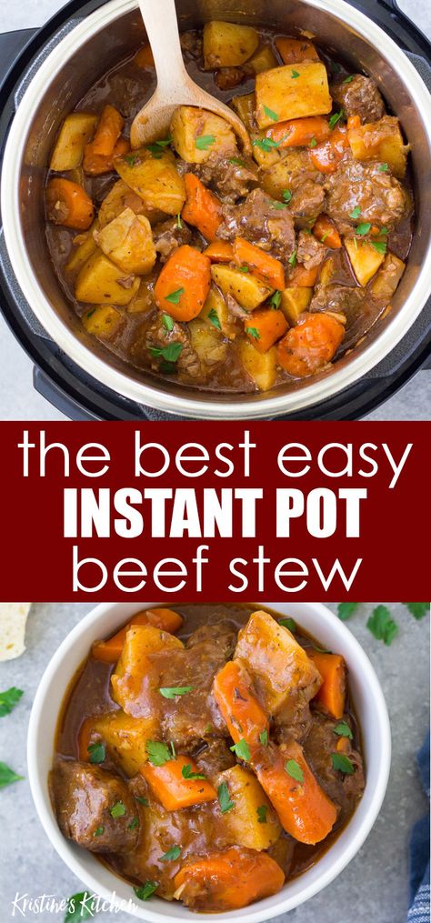 Beef Potatoes And Carrots, Instant Pot Beef Stew Recipe, Pressure Cooker Beef Stew, Pressure Cooker Beef, Instant Pot Stew, Beef Potatoes, Easy Pressure Cooker Recipes, Potatoes And Carrots, Pot Recipes Healthy