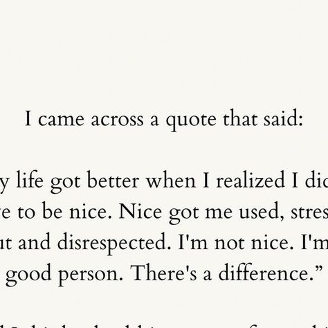 Vex King on Instagram: "People often distinguish between being nice and being kind. The argument is that niceness can be superficial or even manipulative, while kindness is authentic and without expectation. “Nice” is indeed a vague term, often associated with people-pleasing, but I believe it can fall under the broader umbrella of kindness.⁣⁣
⁣
The truth is, all kind people are nice, but not all nice people are kind. A nice person can be polite, inoffensive, and courteous, potentially with an end goal in mind. While kindness is generally seen as more genuine, niceness isn’t necessarily a negative quality. Most of us would prefer to be around nice people rather than rude ones.⁣⁣
⁣
However, the real goal should be to strive for authentic kindness—actions that come from a place of genuine ca Difference Between Being Nice And Kind, Be Genuine Quotes Be Real, Negativity Quotes People, Superficial People Quotes, Authentic Kindness, Vex King Quotes, Manipulative People Quotes, Rude People Quotes, Genuine People Quotes