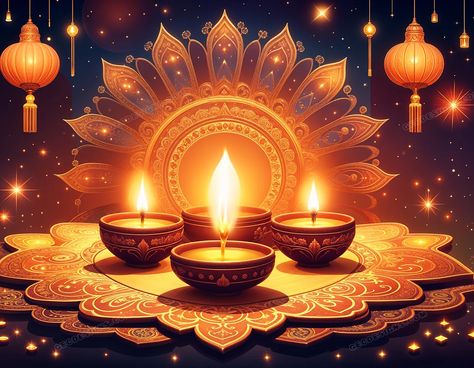 Diwali 2024, Beautiful Diya and Decorative background for Diwali Indian festival Deewali Wallpapers, Happy Diwali Post, Background For Diwali, Happy Diwali Images Hd Background, Happy Diwali Images Wallpapers, Diwali Wishes Creative Hd, Dipawali Poster Background, Diwali Background, Diwali 2024