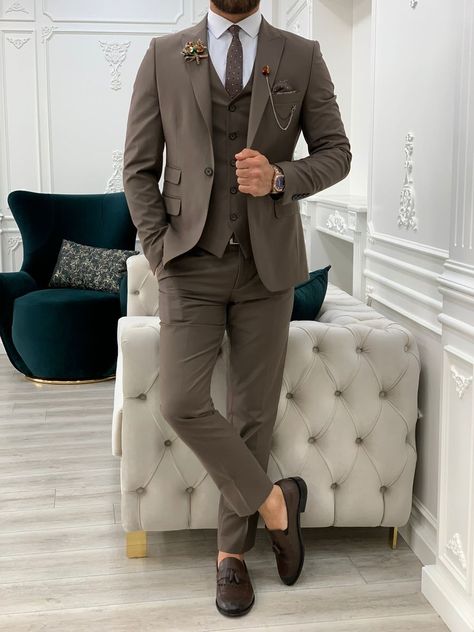 Brown suits for men