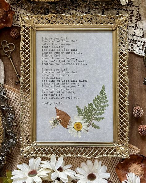 Which framed poem is your favourite? Find these framed poems, typewriter poems, signed copies of both of my poetry books, and poetry prints on my online shop 🥰 Each framed poem is one of a kind, hand typed on my antique Underwood typewriter from 1911, and made with so much love and magic 🕯️🍂 Check out my website to see the full collection! #framedpoetry #poetic #poetryloving #poems #ａｅｓｔｈｅｔｉｃ #explore #poetryreels #poetryquotes #quotesaboutlife #poetrylovers #poetrycommunity #writersofins... Typewriter Poems, Poems Aesthetic, Poetry Prints, Underwood Typewriter, Framed Poem, Poem Art, My Poetry, Bday Gift, Hand Type