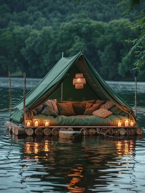 Insta Design, Natural Views, Camping Aesthetic, Floating House, Wood Plans, Mountain Cabin, Boho Living, Outdoor Life, Dream Home Design