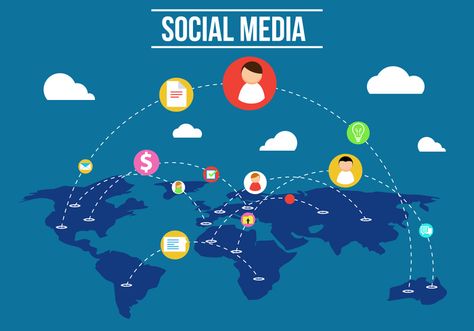 Free Social Media Vector Media Influence, Professional Networking, About Social Media, Social Media Break, Free Social Media, Advertising Services, Power Of Social Media, Media Sosial, Social Media Engagement