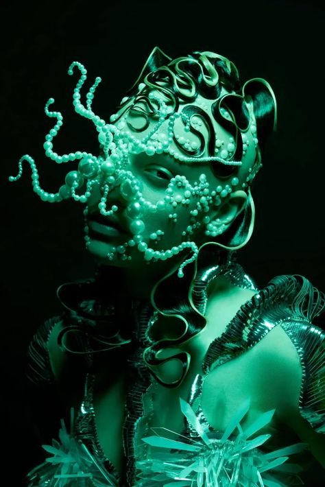 Crystal Seabed by Rafael Bueno Mermaid Masquerade Mask, Modeling Inspiration, Graphic Makeup, Mermaid Aesthetic, Masquerade Mask, Sea Creatures, Mermaid, Mask, Crystals