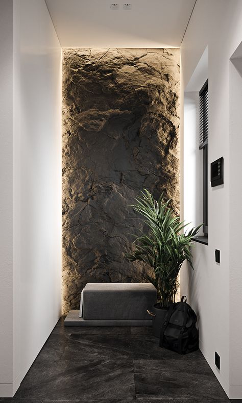 Stone Wall Design, Wall Texture Design, Green Hills, Interior Wall Design, Stone Wall, Dream Home Design, Interior Walls, 인테리어 디자인, Architecture House