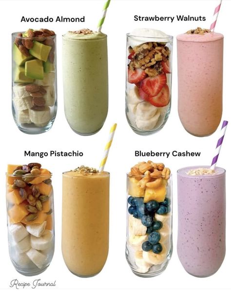 Milk Ice Cubes, Nuts Recipes, Cashew Recipes, Motivasi Diet, Resep Smoothie, Fruit Smoothie Recipes Healthy, Smoothie Recipes Healthy Breakfast, Jamie Oliver Recipes, Resep Diet