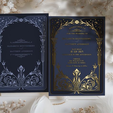 Acrylic wedding invitation