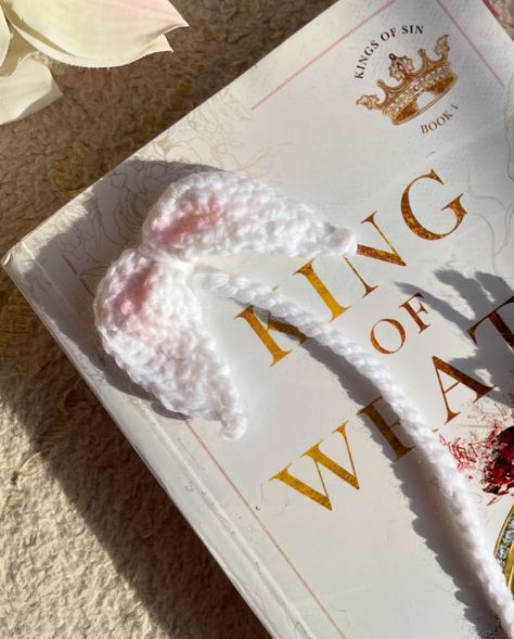 "Whimsy and function unite! These crochet angel wings bookmarks are perfect for every book lover." check out our new bookmark "Dove's Wings"🪽 order now💌 . . . . . . . . . . . . . . . { #crochettesterswanted #crochet #crocheting #crochetaddict #crochetlove #crochetersofinstagram #booklover #bookmarks #angel #white #angelic #crochetbookmark #like #fyp #viral #trend #order } Crochet Angel Wings, Christian Crochet, Crochet Wings, Dove Wing, Crochet Angel, Crochet Bookmarks, Viral Trend, Book Lover, Angel Wings