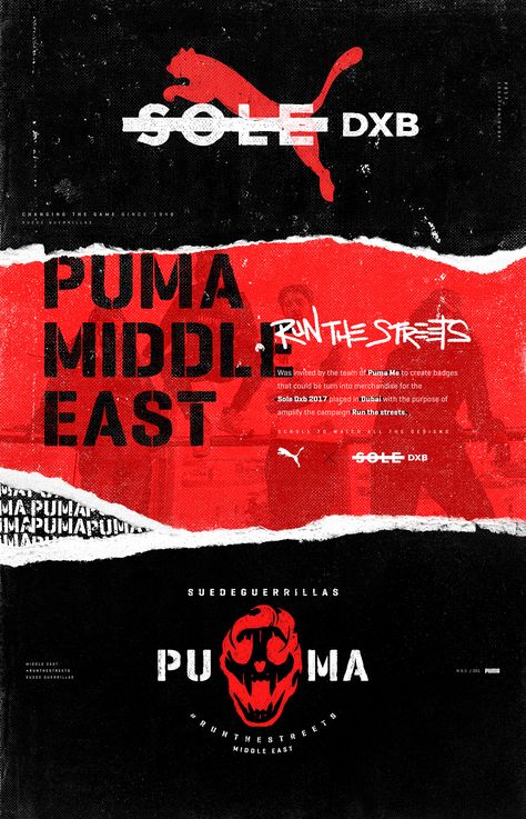 Puma Poster Design, Red Black Poster, Sport Graphic Design, Gfx Design, Desain Editorial, 타이포그래피 포스터 디자인, Desain Signage, Plakat Design, Creative Poster