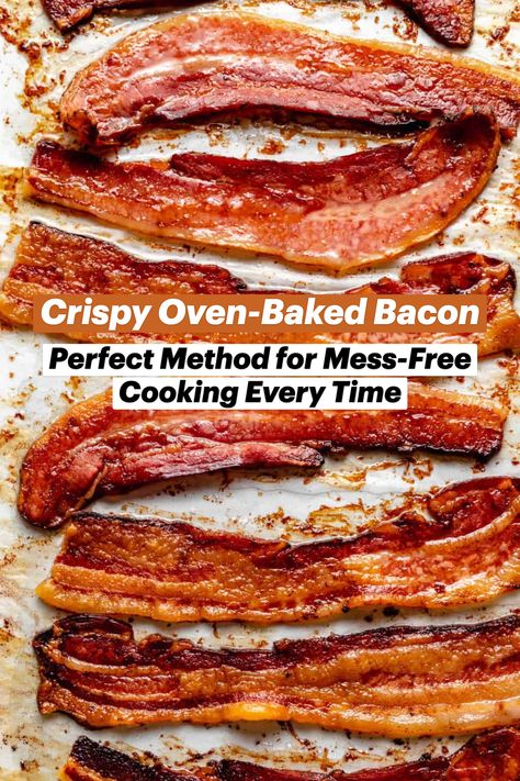 Learn the best way to cook bacon in the oven for perfectly crispy, mess-free results. Discover the ideal temperature, simple methods, and easy cleanup tips! How To Cook Bacon In Oven Cookie Sheets, Best Way To Cook Bacon In The Oven, How To Cook Bacon In The Oven, Bacon In The Oven Crispy, Cook Bacon In Oven, Cooking Bacon In The Oven, Best Way To Cook Bacon, Bacon In Oven, Bacon Oven