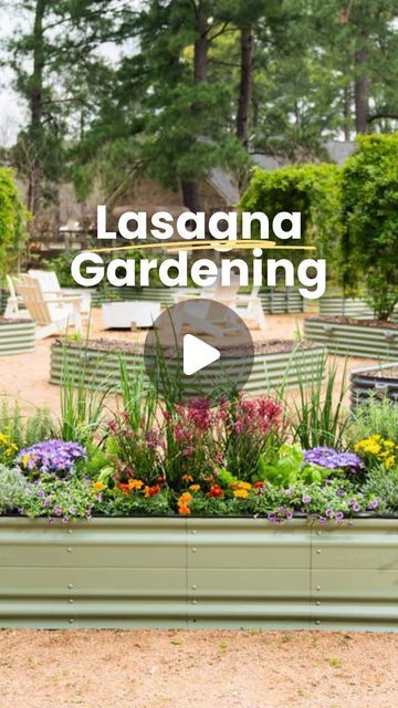 Vego Garden on Instagram: "Check out @gingerfootgarden's favorite way to fill raised beds: lasagna gardening! 🌱 Instead of filling up the raised beds entirely with soil, she layers compostable materials like cardboard, dry leaves, and other organic materials. Over time, worms and microorganisms break down the layers, creating nutrient-rich soil. It's a great way to use readily available materials and reduce the amount of soil needed. We hope you get inspired to get your garden ready this season!

Happy Gardening! 🌿✨

#lasagnagardening #raisedbeds #gardeningtips #gardeningcommunity #gardenprep" Lasagna Gardening Layers, Vego Garden, Lasagna Gardening, Garden Prepping, Edible Gardens, Dry Leaves, Garden Compost, Dry Leaf, Organic Materials