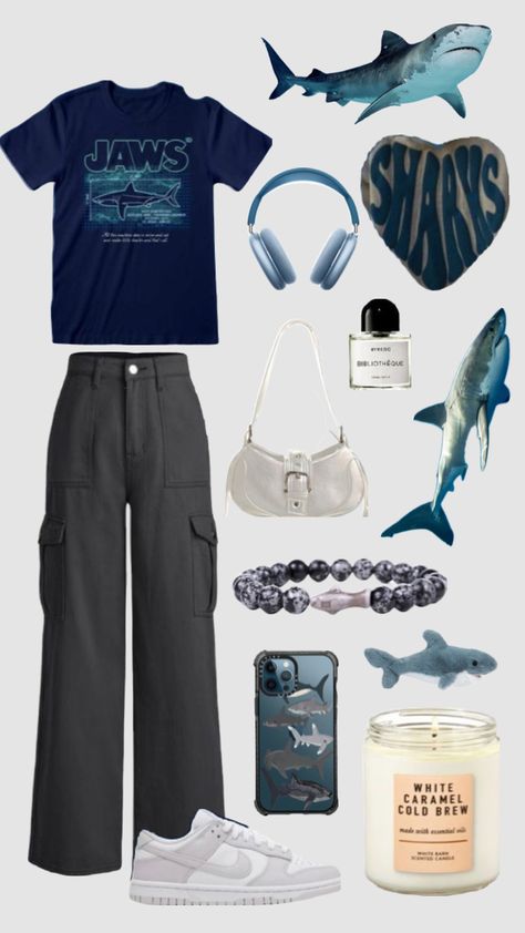 #sharkoutfit #sharks #outfitinspo #shark #vibe Earth Style, Wave To Earth, Sharks, Your Aesthetic, Energy