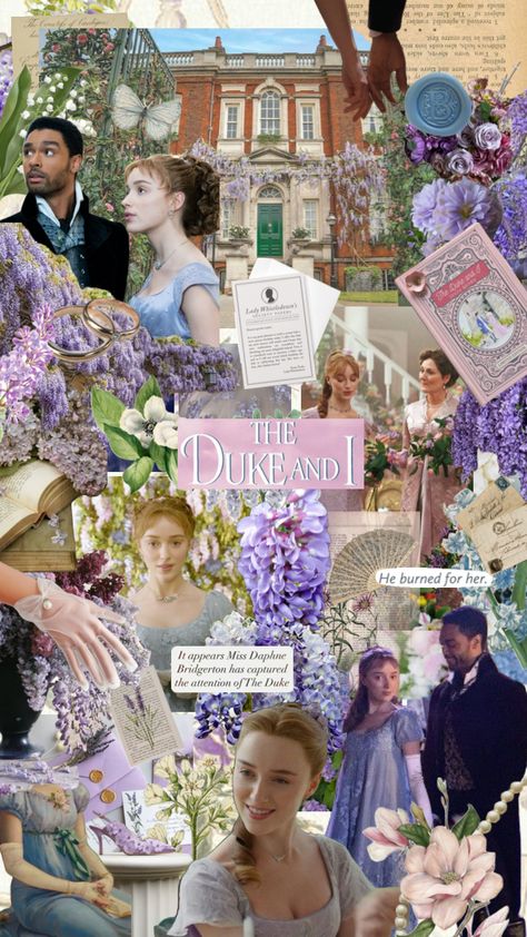 #bridgerton #bridgertonaesthetic #bridgertonseason1 #bridgertonwallpaper #bridgertonshuffle #bridgertonpurple #daphnebridgerton #daphneandtheduke #daphneandsimon Daphne And Simon, Bridgerton Wallpaper, Heaven Art, Vision Board Inspiration, British Heritage, Aesthetic Painting, Something Beautiful, Aesthetic Photo, Wall Collage