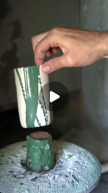 Discover a world of ceramics! on Instagram: "Could you make a cup like this yourself? 🤎  Find stunning ceramic creations at: www.crafty-clayworks.com  𐃭 𐃢 𐃡 𐃨 𐃰 𐃬  In the pottery studio, where magic takes flight, I dip the cups in glaze, a wondrous sight. With brushes and buckets, in colors so grand, I coat the pottery cups with a steady hand.  Glaze cascades down, like a waterfall's flow, Covering the cups in a shimmering glow. Each layer applied, with meticulous care, Creating a surface that's smooth and fair.  Cool work-process by the talented @julientruchonceramics 🤎  𐃭 𐃢 𐃡 𐃨 𐃰 𐃬  #makersmovement #handmadeceramic #instaceramics #instapottery #ceramiclicious #ceramics #pottery #potterylife #ceramiclife #claylife #ceramicstudio #instapottery #instaceramic #contemporaryceram Dip Glazing Pottery, Tenmoku Glaze Combinations, Splatter Glaze Pottery, Painting Glazed Ceramic Pots, Pottery Glass Ideas, Dip Glaze Pottery, Pottery Mug Glaze Ideas, Slip Design Ceramics, Glaze Combos For Pottery