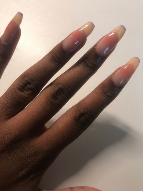 Medium Nails Natural, Getting Nails Done Outfit, Natural Nails Real Painted, Vision Board Pictures Nails, How To Keep Your Nails Long And Strong, Natural Long Nails Aesthetic, Nails On Fat Fingers, Natural Painted Nails, Naturally Long Nails