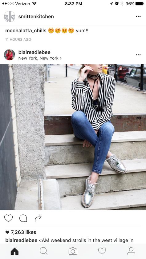 Silver Sneakers Outfit, Silver Shoes Outfit, Silver Oxford Shoes, Platform Shoes Outfit, Tennis Shoes Outfit Work, Oxfords Outfit, Silver Oxfords, Oxford Shoes Outfit, Tennis Shoes Outfit