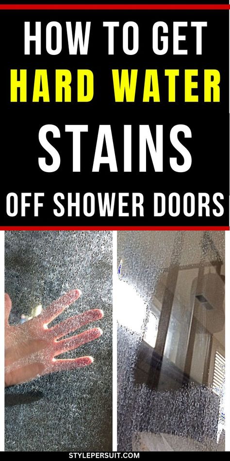 Dealing with hard water stains on shower doors can be frustrating, but with the right approach, you can effectively remove them and restore the shine to your glass surfaces. Discover how to tackle hard water stains on shower doors: Water Stains On Shower Doors, Hard Water Cleaner, Hard Water Remover, Cleaning Glass Shower Doors, Glass Shower Door Cleaner, Diy Shower Cleaner, Shower Door Cleaner, Clear Shower Door, Cleaning Shower Glass