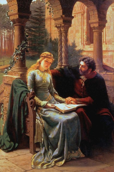 https://flic.kr/p/BVuidC | leighton, edmund blair - Abelard and his Pupil Heloise | Edmund Blair Leighton 1853-1922 Engeland Edmund Leighton, Edmund Blair Leighton, Era Victoria, Pre Raphaelite Art, Istoria Artei, Historical Painting, Pre Raphaelite, A4 Poster, Victorian Art