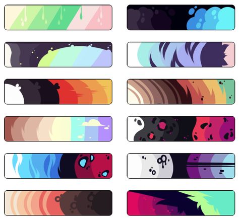 Adopt Color Palettes #1 | F2U by Owiru on DeviantArt Arte Doodle, Cool Color Palette, Color Palette Challenge, Palette Design, Color Schemes Colour Palettes, Palette Art, Paint Color Palettes, Japon Illustration, Color Palette Design