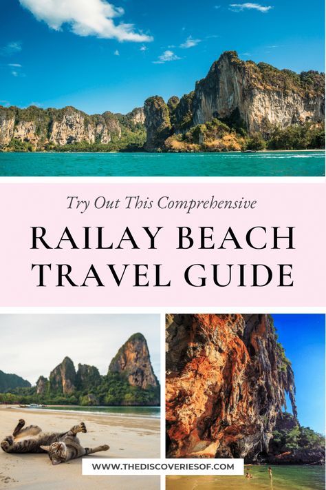 The Ultimate Guide to Railay Beach Ao Nang Beach, Koh Samui Beach, Railay Beach, Beach Cocktails, Thailand Travel Tips, Koh Chang, Thailand Beaches, West Bay, Couple Travel