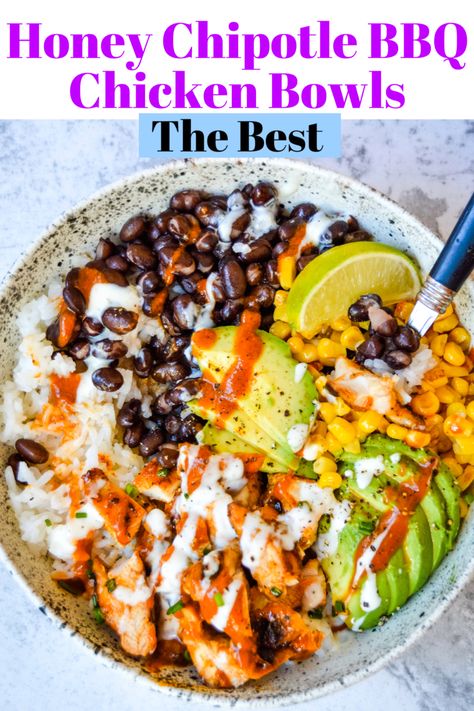 Bbq Chicken Power Bowl, Bbq Chicken Protein Bowl, Healthy Bbq Chicken Meals, Barbecue Chicken Bowls Healthy, Grilled Chicken Power Bowl, Bbq Chicken Bowls Whole 30, Bbq Chicken Healthy Recipes, Bbq Chicken Sweet Potato Bowl, Barbecue Chicken Bowl