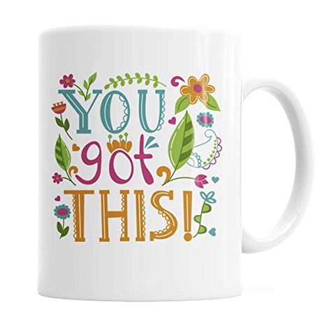 For days that you just need a little pick me up! Here's a cute colorful motivational / encouragement coffee mug that reads... "You've Got This" with flowers and a fun whimsical flair. Post Surgery Care Package, Surgery Care Package, Post Surgery Gift, Surgery Recovery Gift, Moose Family, Moose Mug, Surgery Gift, Recovery Gifts, Wooden Name Signs