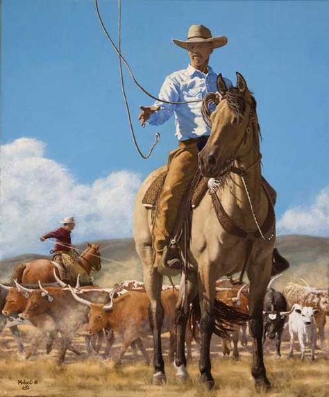 Arte Cowboy, Cowboy Photography, Cowboy Pictures, Cowgirl Art, Western Artwork, Wilde Westen, Western Paintings, Western Artist, West Art