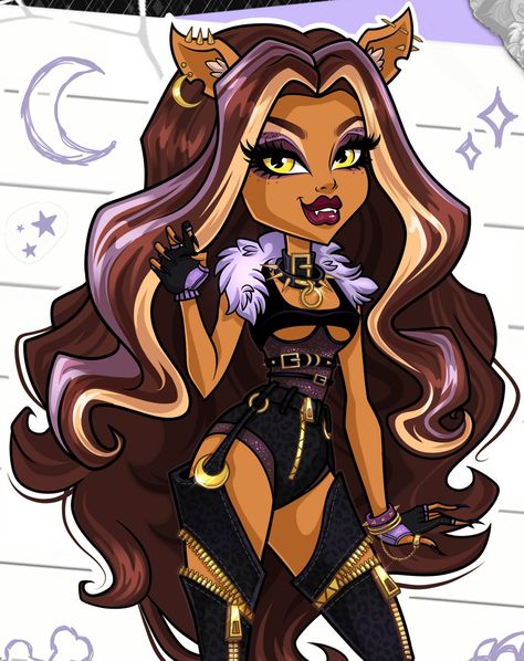 Arte Monster High, Jessie Toy Story, Monster High Pictures, Clawdeen Wolf, Spanish And English, Moster High, Monster High Art, Howl At The Moon, Monster High Characters