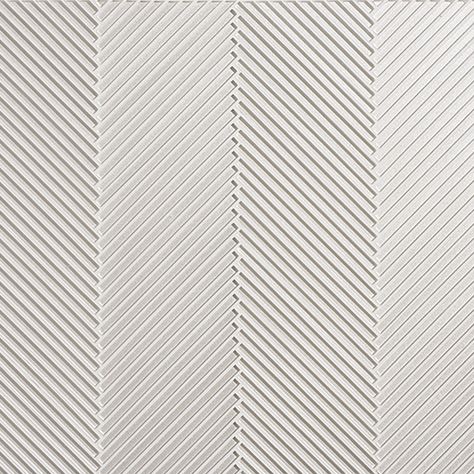 Flute Herringbone - Sonoma Tilemakers White Wall Design, Wall Tiles Texture, Wall Texture Patterns, Sonoma Tilemakers, Wall Tile Texture, Interior Textures, Tv Fal, Tiles Designs, Cladding Design