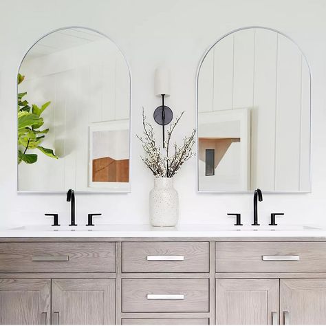 White vanity bathroom