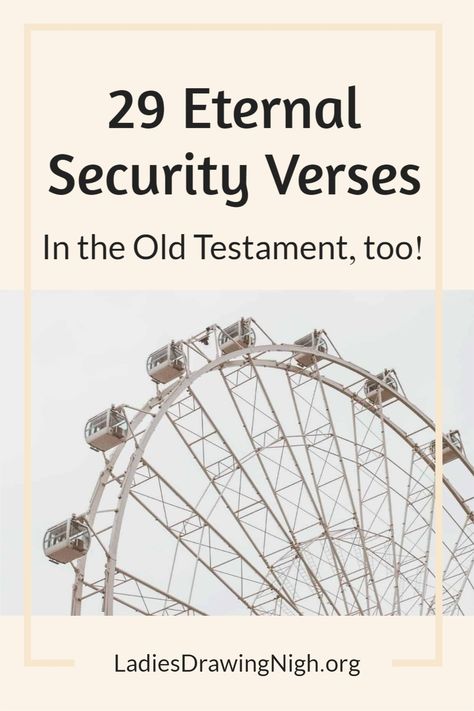 Are you wondering about whether you could lose your salvaiton? Explore these 29 eternal security verses and be blessed with the knowledge that your salvation is eternally secure! Assurance Of Salvation, Bible Diet, Romans 6 23, Prayer Bible, Get Closer To God, Gospel Message, The Old Testament, Bible Study Journal, Be Blessed