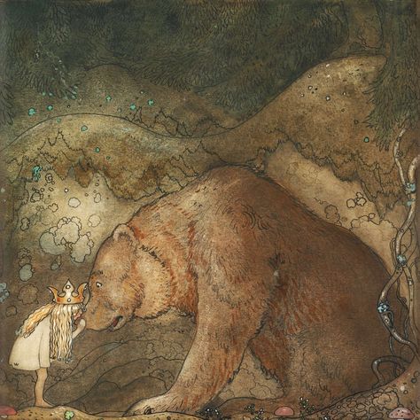 Villach, Fairy Wall Art, John Bauer, Fairy Tale Illustration, Alfons Mucha, Bear Illustration, Cave Paintings, Daily Painting, Little Bear