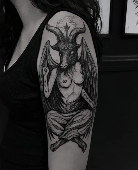 Phobia Tattoo Ideas, Satanic Tattoo Symbols, Dark Style Tattoo, Creepy Tattoo Designs, Satanic Tattoos, Sick Tattoo, Wicked Tattoos, Scary Tattoos, Fire Tattoo