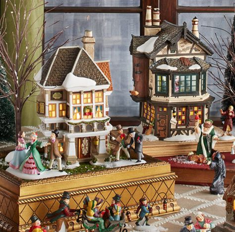 Dept 56 Dickens Village Display Ideas, Dickens Village Display Ideas, Dickens Village Display, Department 56 Christmas Village, Charles Dickens Christmas, Gingerbread Ideas, Dept 56 Dickens Village, Painted Houses, Dickens Christmas