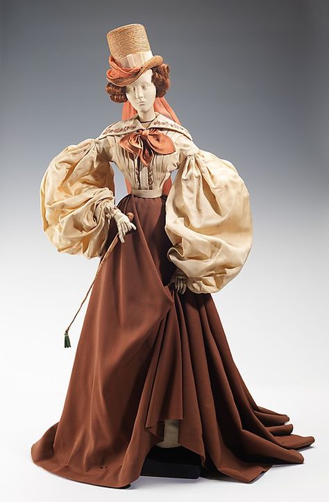 1830s Fashion, 1800s Fashion, 19th Century Fashion, Old Dresses, Costume Collection, Retro Mode, Period Costumes, Antique Clothing, Historical Costume