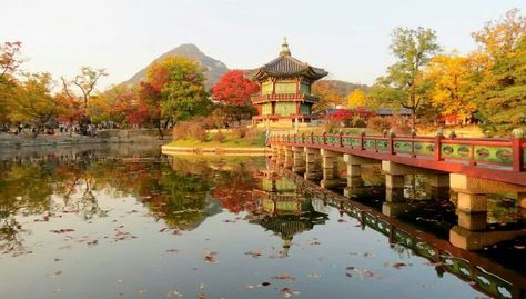 Gyeongbokgung Palace in autumn, Korea Desktop Wallpaper Fall, Andong, Christian Iphone Wallpaper, Korea Wallpaper, Christian Quotes Wallpaper, Gyeongju, Plitvice Lakes National Park, Plitvice Lakes, Locked Wallpaper