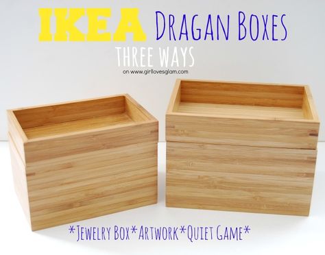 Ikea Dragan Box makeover with Studio 5. Make modern, geometric neon artwork. Make a jewelry box, and make a quiet game for your kids in the car! Bathroom Box, Quiet Games, Box Makeover, Wedding Party Table Decorations, Neon Artwork, Jewerly Boxes, Wedding Party Table, Wooden Bathroom, Diy Wedding Bouquet