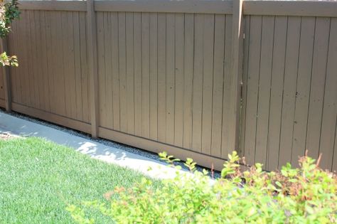 Tips for selecting the right stain for your fence, plus revealing our new color that's a major improvement to the original! Grey Fence Stain, Cedar Fence Stain, Stained Fence, Front Fences, Staining Wood Fence, Fence Colors, Grey Fence, Deck Stains, Fence Paint Colours