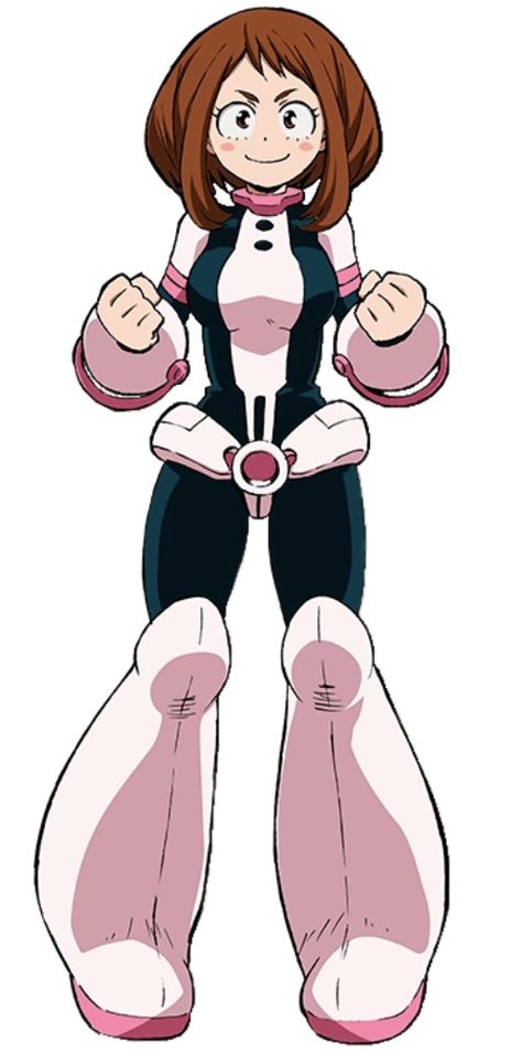 Ochako Uraraka Reference, How To Draw Uraraka, Ochako Uraraka Outfit, Uraraka Full Body Picture, My Hero Academia References, Ochako Uraraka Hero Costume, Ochako Uraraka Drawing, Uraraka Hero Costume, Mha Ochako Uraraka