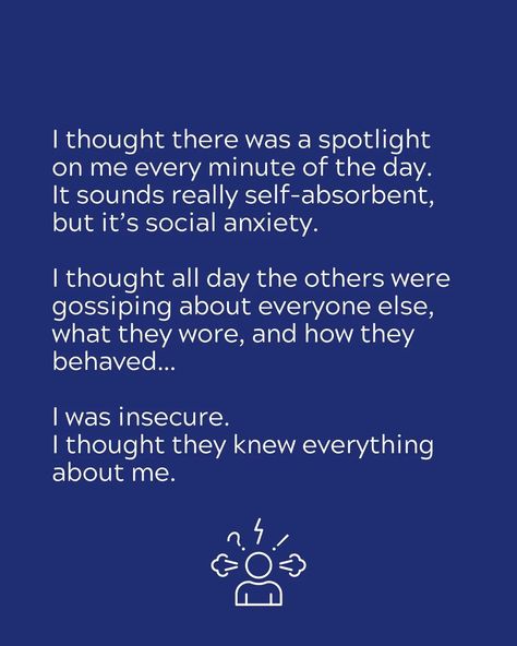 I was obsessed with what other people think of me. I was imprisoned by the spotlight effect, which is the psychological term for it. I wasted a lot of time and energy on: - what are they thinking about my clothes - how should I behave - what are they thinking of me It kept me from being myself.❌ It kept me from saying my opinion.❌ I thought there was a spotlight on me every minute of the day. It was exhausting.😫 And social media wasn't really a thing yet. I was insecure. Then I read abo... Spotlight Effect, Being Myself, My Clothes, Think Of Me, My Opinions, A Thing, Other People, Psychology, The Day