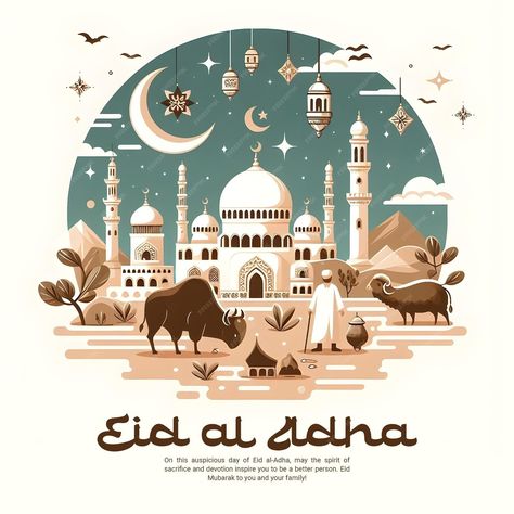 Premium PSD | Eid al Adha Mubarak Islamic Festival social media banner or Instagram post template Bakri Eid, Adha Mubarak, Eid Al-adha Mubarak, Eid Al Adha Mubarak, Eid Al Adha, Social Media Banner, Instagram Post Template, Eid Mubarak, Post Templates