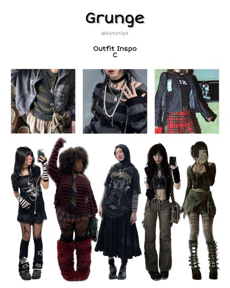 Different Types Of Alternative Styles, Grunge Asthetics Outfit, Antique Grunge Fashion, Grunge Outfit Essentials, Styles Of Clothing Names Aesthetic, 90 Grunge Outfits 90s Fashion, 90s Grunge Outfits Aesthetic, Darkcore Outfits, Grunge Capsule Wardrobe